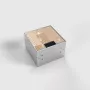 Tomada de chão BEP24 2x Schuko IP20 155x157mm prateado
