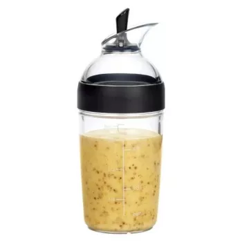 Misturador de molhos para salada OXO Good Grips 236 ml preto