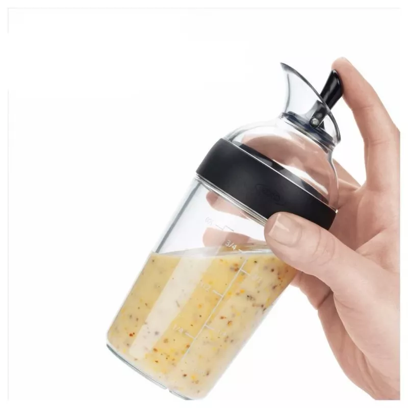 Misturador de molhos para salada OXO Good Grips 236 ml preto