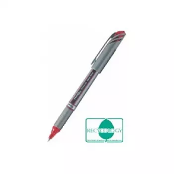 Pentel BL27-BX esferográfica de gel líquido - prateado - vermelho - 0,7 mm - 0,35 mm - corpo metálico - retrátil