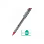 Pentel BL27-BX esferográfica de gel líquido - prateado - vermelho - 0,7 mm - 0,35 mm - corpo metálico - retrátil