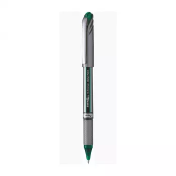 Pentel EnerGel-X esferográfica de gel retrátil - tinta verde - ponta 0,5 mm - traço 0,25 mm - corpo cinzento