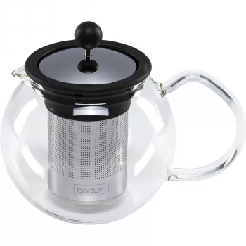 Bodum ASSAM prensa de chá 0,5 litros aço inoxidável / preto