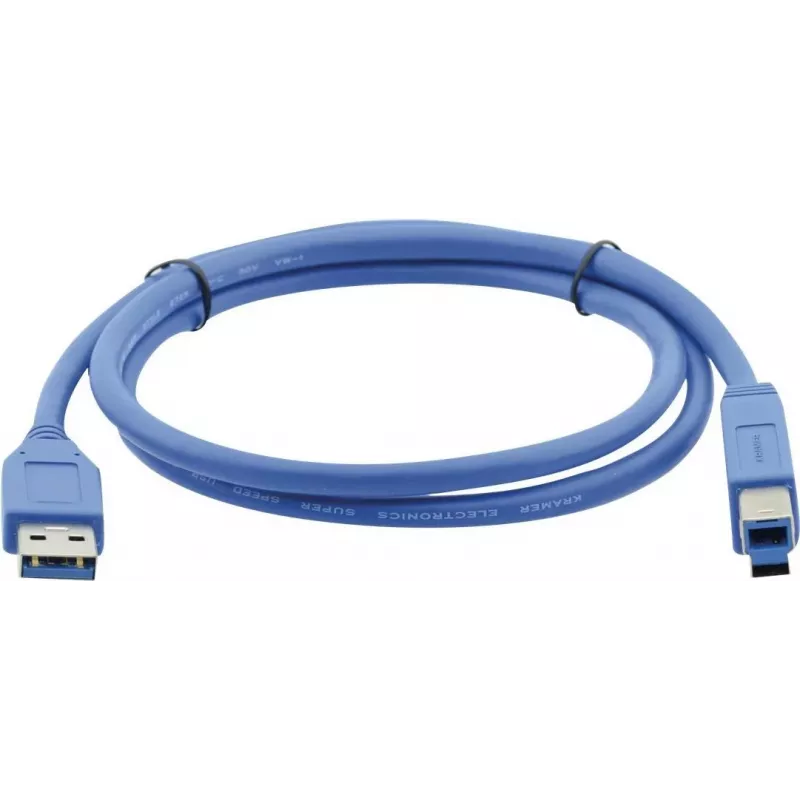 Kramer C-USB3/AB-3 Cabo USB 3.0, USB-A macho para USB-B macho, 0,9 m (3 ft), azul