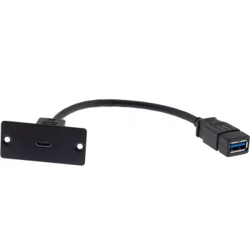 Kramer Electronics WU-CA(W) Cabo USB 0,12 m USB 3.2 Gen 1 USB-A para USB-C preto