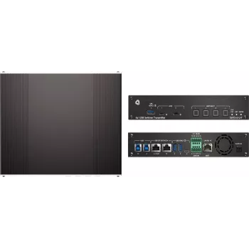 Kramer Electronics SWT3-41-U-T Comutador gerido 4x1 USB 3.2/2.0 Host PoE-Acceptor - 10 Gbps - Power over Ethernet