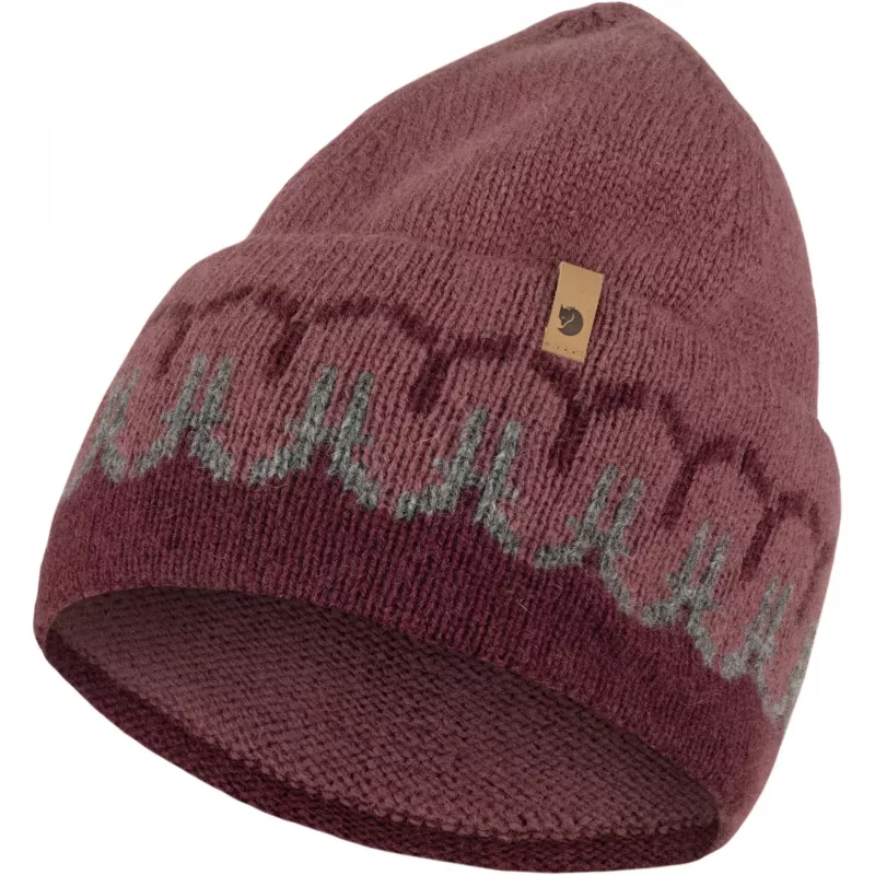 Gorro de malha Fjällräven Övik Path Knit Dark Garnet / Mesa Purple