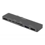 DELTACO USBC-1290 dock Thunderbolt 3 - prateado - 40 Gbit/s - 4K Ultra HD