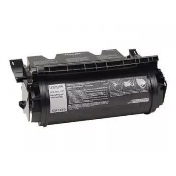 Cartucho de toner Lexmark 12A7460 preto original de alto rendimento para T630, T632, T634, X630, X632, X634