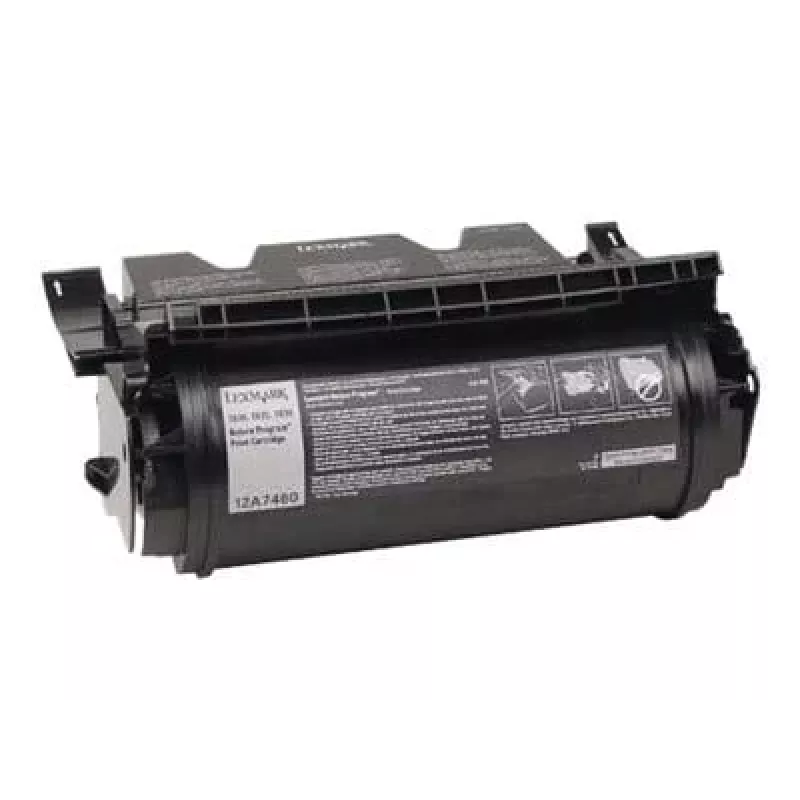 Cartucho de toner Lexmark 12A7460 preto original de alto rendimento para T630, T632, T634, X630, X632, X634