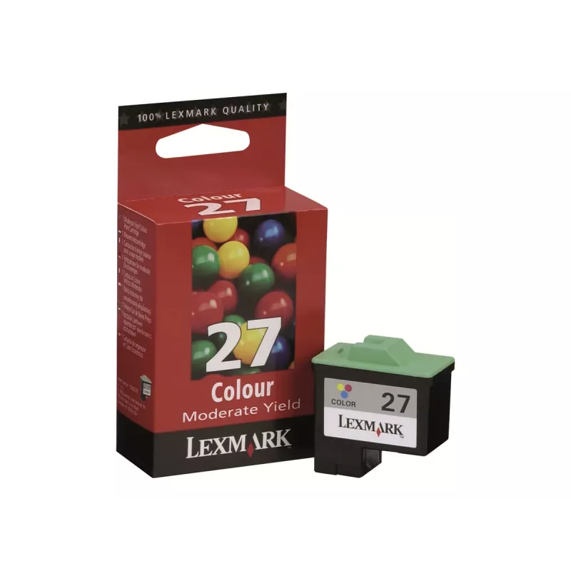 Lexmark N.º 27 Cartucho de tinta tricolor (ciano, magenta, amarelo) - Standard Yield