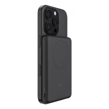 Power bank magnético Belkin BoostCharge Slim 5000 mAh, 7,5 W, Preto