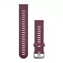 HAMA Garmin Pulseira de silicone para Vivoactive 3, Vivomove HR, Forerunner 645, Forerunner 245 - Berry 010-11251-1W