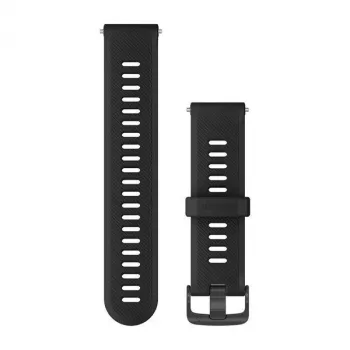 Garmin Pulseira de silicone para Forerunner 745 - Preto (20 mm, Quick Release) 010-11251-9B