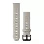 Bracelete de silicone para relógio Garmin 20 mm, Lightsand, 010-13102-04
