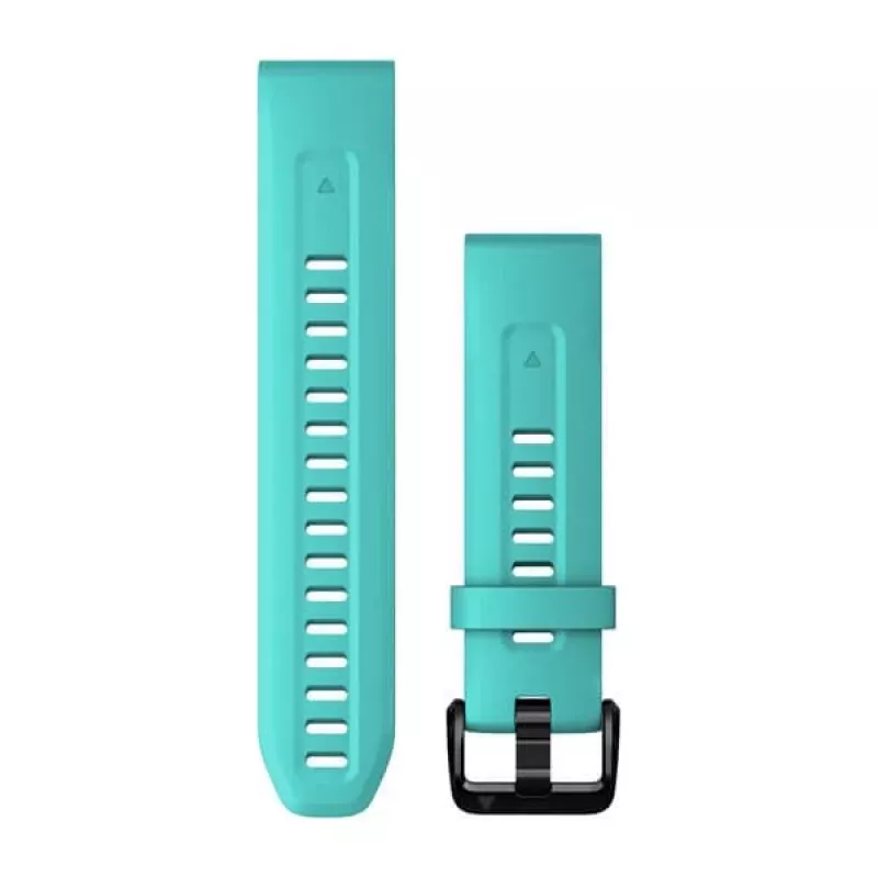 Bracelete de silicone para relógio Garmin 20 mm, Aqua, 010-13102-05