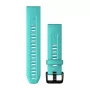 Bracelete de silicone para relógio Garmin 20 mm, Aqua, 010-13102-05