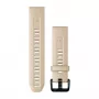 Bracelete de silicone para relógio Garmin 20 mm, Limestone, 010-13102-08