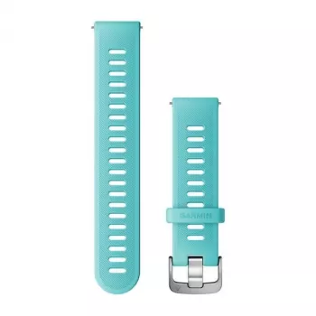 Pulseira de silicone Garmin para Venu/Forerunner 645/245/55, turquesa, 010-11251-9R