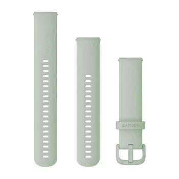 Pulseira de silicone Garmin 20 mm para relógios, Cool Mint, 010-12924-82