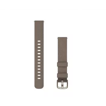 Pulseira de tecido Garmin 14 mm para Lily 2, Coffee com fecho dourado-creme (010-13302-10)