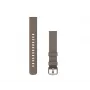 Bracelete de tecido Garmin 14 mm para Lily 2, Coffee com fivela Cream Gold (010-13302-10)