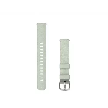 Pulseira de tecido Garmin 14 mm para Lily 2 Sage Gray com fecho prateado 010-13302-11