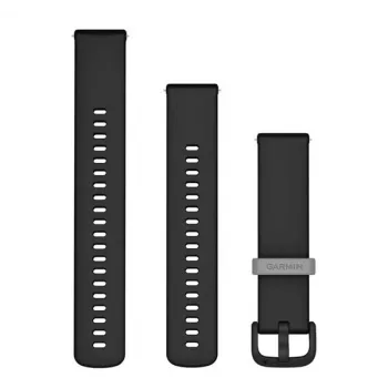 Pulseira de silicone Garmin 20 mm Quick Release preto 010-12932-30