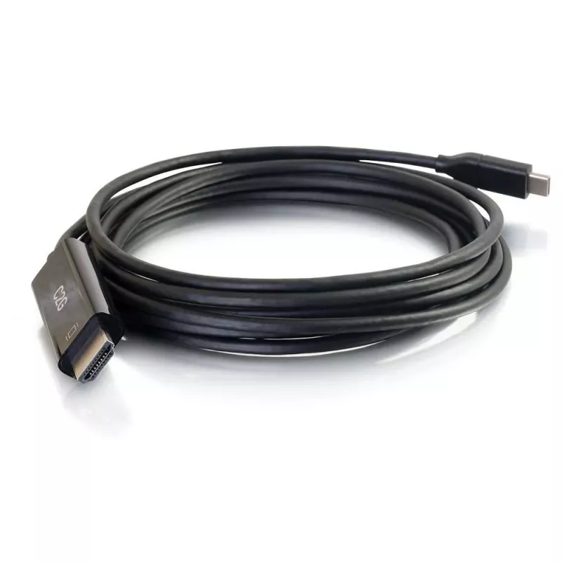 C2G cabo adaptador USB-C para HDMI - 1,83 m - preto - 4K@60Hz - ficha USB-C reversível