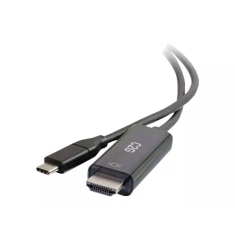 C2G cabo adaptador USB-C para HDMI - 1,83 m - preto - 4K@60Hz - ficha USB-C reversível