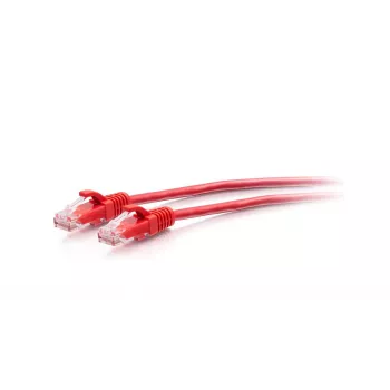 CABLES2GO C2G Cabo de rede Ethernet patch Slim Cat6a UTP sem engate 3ft (0,9m) - Vermelho