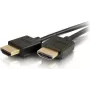 CABLES2GO C2G Cabo HDMI High Speed flexível de 0,6 m com fichas planas - 4K 60 Hz - Ficha HDMI Type-A macho para ficha HDMI Type-A macho - 3D - 10,2 Gbit/s - Preto (41362)