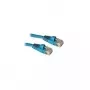 CABLES2GO Cabo patch CAT5e UTP 1m Azul RJ45 moldado com alívio de tensão