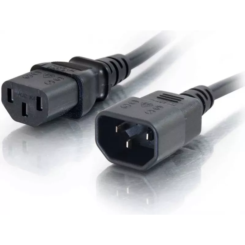 CABLES2GO Cabo de extensão C13 para C14 2m Preto