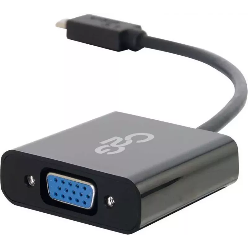C2G Adaptador USB 3.1 USB Type-C para VGA - USB-C para VGA Preto