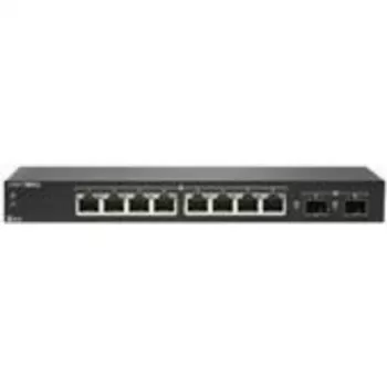 SonicWALL SWS12-8 Switch gerido - 8 x Gigabit + 2 x SFP