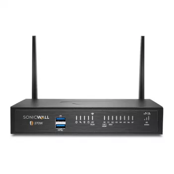 SonicWall TZ Series (Gen 7) TZ270W Security Appliance com 3 anos de Advanced Protection Service Suite e 1 ano de Cloud Secure Edge SIA-Basic (10 utilizadores) e 1 ano de SPA-Advanced (3 utilizadores) - 1G