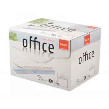 ELCO Office envelope C6 (114 x 162 mm), sem janela, autocolante, 80 g/m², branco, 200 unid. (74531.12)