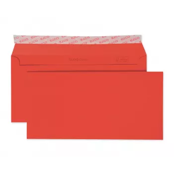 ELCO Color envelope C5/6 (114 x 229 mm), sem janela, 100 g/m², vermelho, 250 unid. (18833.92)