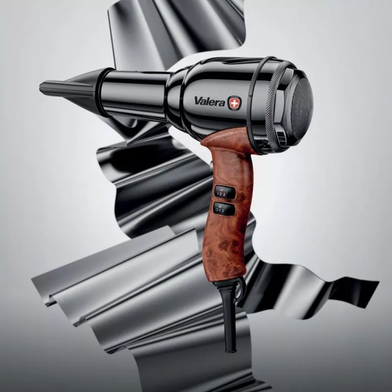 Secador de cabelo profissional VALERA Swiss Steelmaster D 2000W Black Chrome