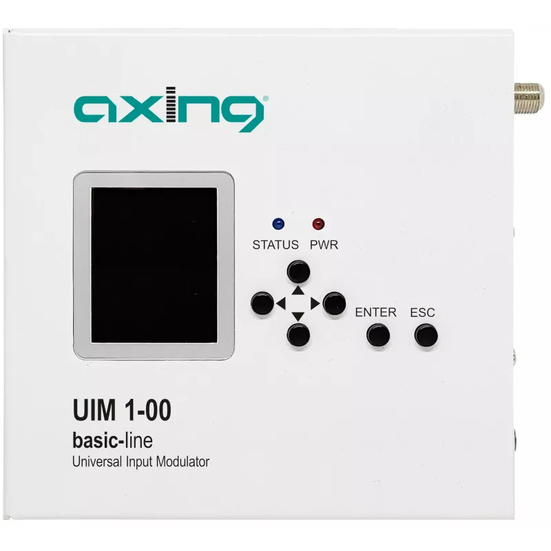 AXING UIM 1-00 modulador de entrada universal HDMI CVBS YPbPr para RF DVB-T/C