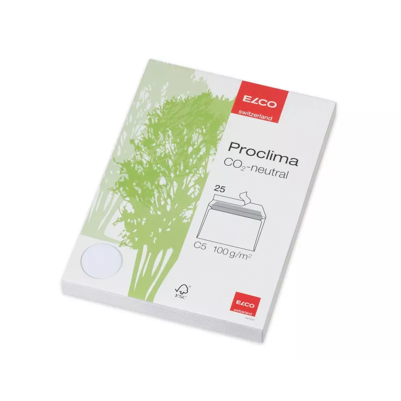 ELCO Proclima Envelope C5 (162 x 229 mm), sem janela, autoadesivo, 100 g/m², 25 unid. (74270.20)