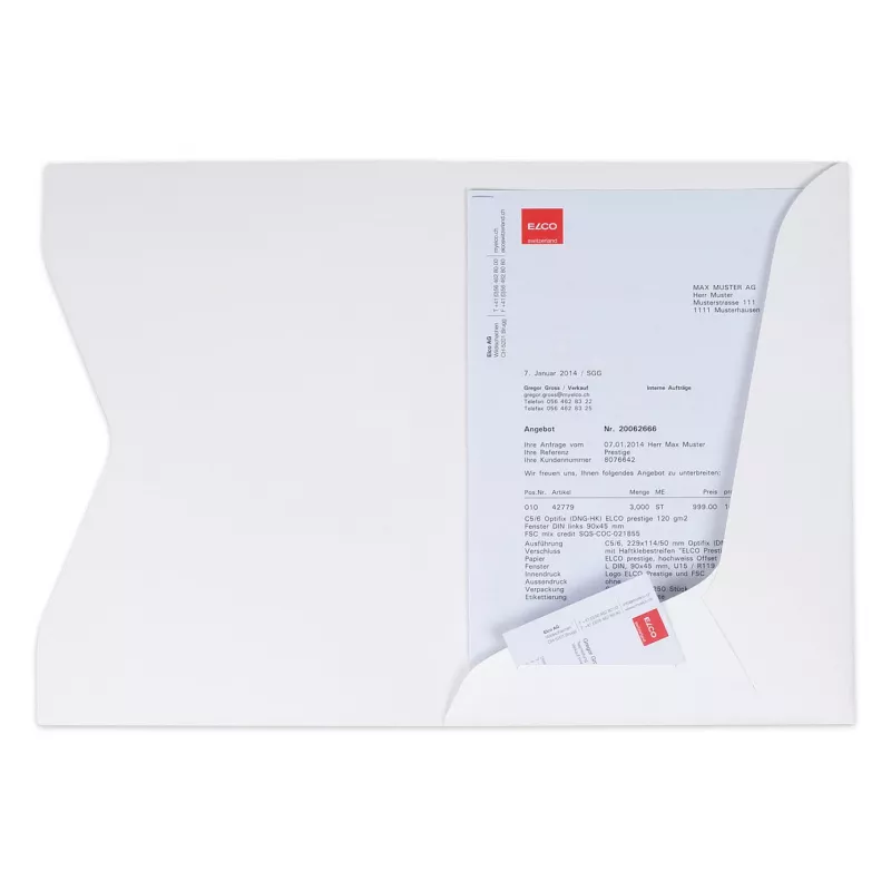 ELCO Prestige Pasta de orçamentos A4 (225 x 315 mm), 270 g/m², Branco, 10 unid. (29450.33)