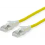 Cabo de rede Dätwyler Cat.6A U/UTP, amarelo, 0,5 m, AMP v2, LS0H