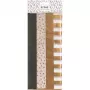 ARTOZ Papel Silk Paper Listas Sortidas Cobre/Preto/Branco 50 x 70 cm (144500-77)