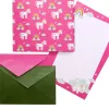 Papel de carta com envelopes Artoz Papier 334001-03, Unicorn pink (aprox. DIN A5), 80 g/m², 1 embalagem