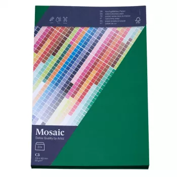 Artoz Papel Envelopes Mosaic DIN C5 sem janela Verde-abeto Cola húmida 20 unid.
