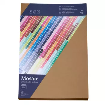 Artoz Papel Envelopes Mosaic DIN C5 sem janela Natural cola húmida 20 unid.