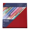 Artoz Mosaic Envelopes Quadrados Vermelho-fogo Sem Janela Gomados pack de 20 (155x155 mm, 100 g/m²)