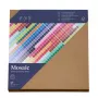 Artoz Papel Envelopes Quadrados Mosaic, Natural, Gomados, pack de 20 (155 x 155 mm)